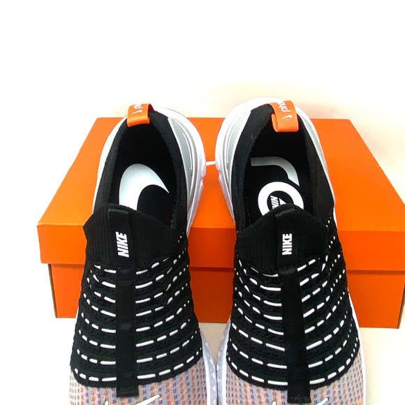 Nike React Phantom Run FK2 Black Orange White Sneaker Men's Size DQ7647 001 - Picture 9 of 12